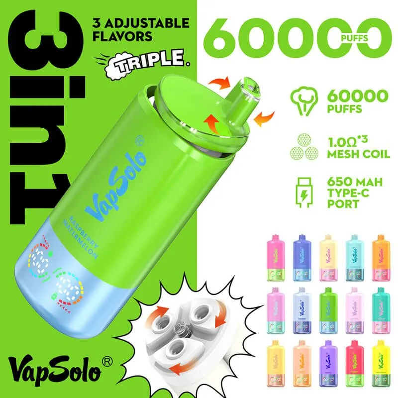 Vapsolo Triple Pro 60000 Puffs Disposable Vape Wholesale EU Warehouse 1 Vapsolo Triple Pro 60000 Puffs Disposable Vape Wholesale EU Warehouse 1
