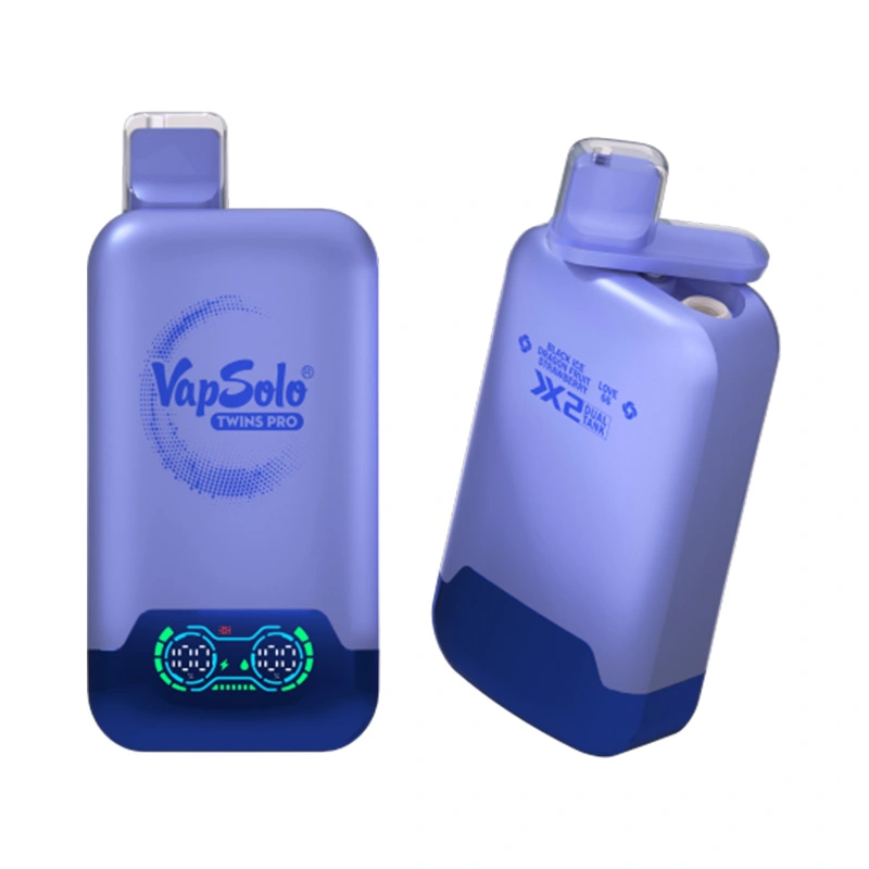 Vapsolo Twins Pro 50000 Puffs Disposable Vape Wholesale Black Ice Dragon Fruit Strawberry Love 66