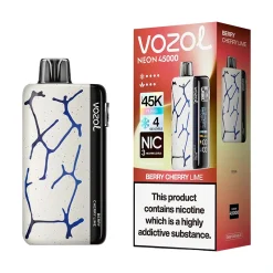 Vozol Neon 45K Puffs Disposable Vape Wholesale EU Warehouse Berry Cherry Lime
