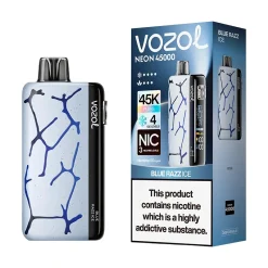 Vozol Neon 45K Puffs Disposable Vape Wholesale EU Warehouse Blue Razz ice