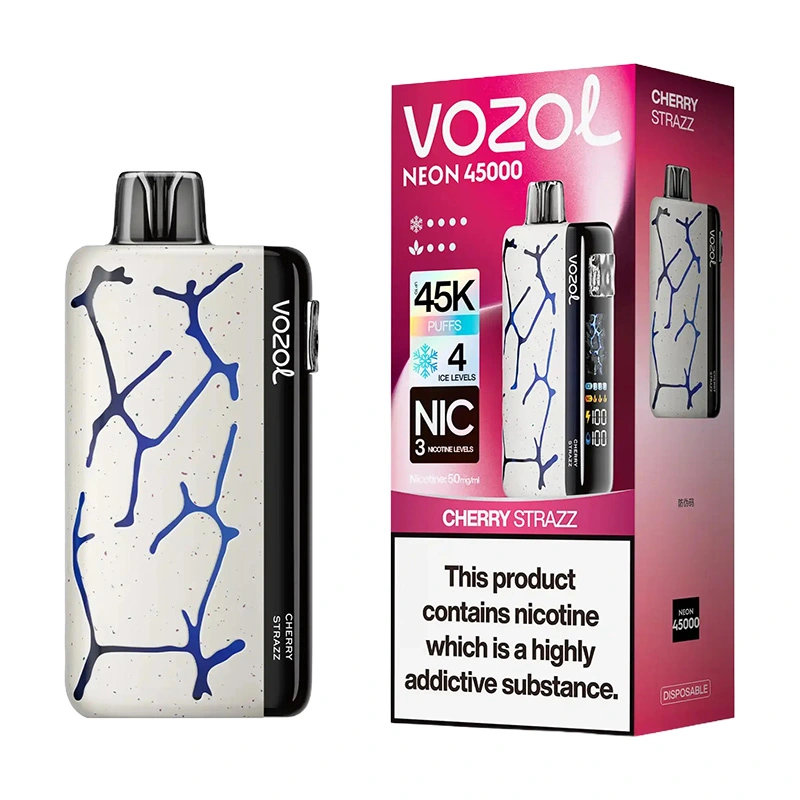 Vozol Neon 45K Puffs Disposable Vape Wholesale EU Warehouse Cherry Strazz