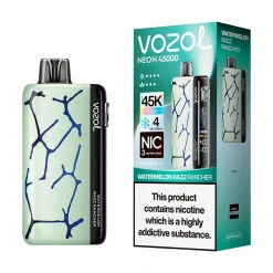 Vozol Neon 45K Puffs Disposable Vape Wholesale EU Warehouse Watermelon Razz Rancher