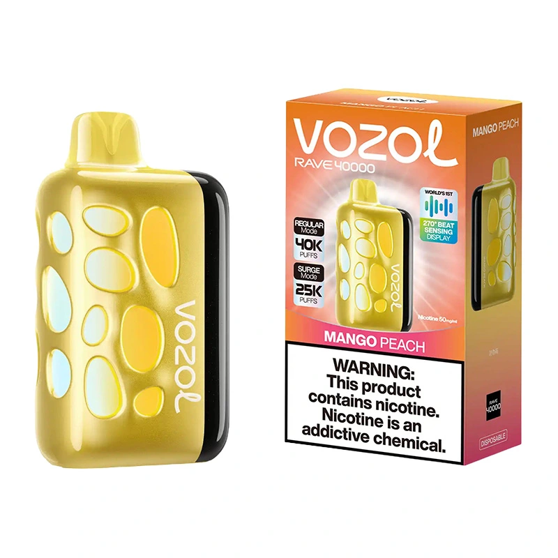 Vozol Rave 40K Puffs Disposable Vape Wholesale EU Warehouse Mango Peach