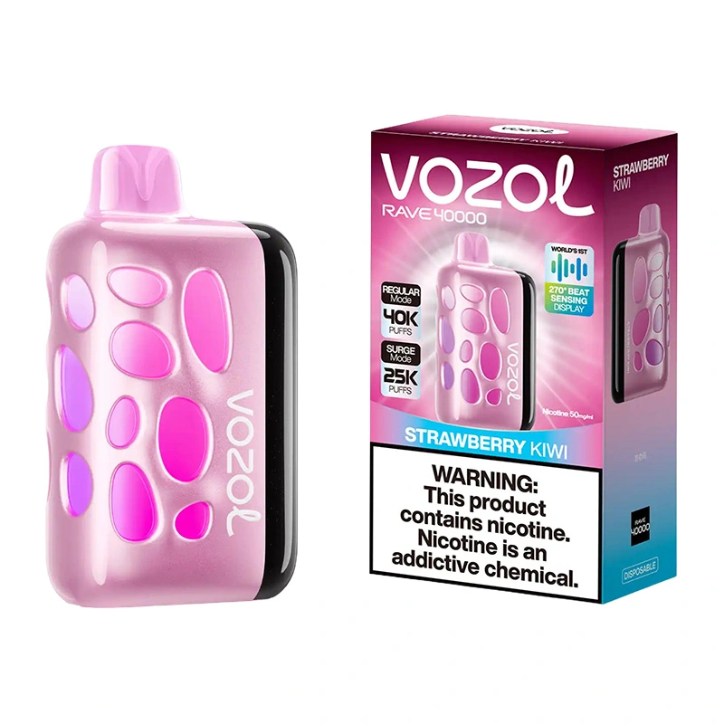 Vozol Rave 40K Puffs Disposable Vape Wholesale EU Warehouse Strawberry Kiwi
