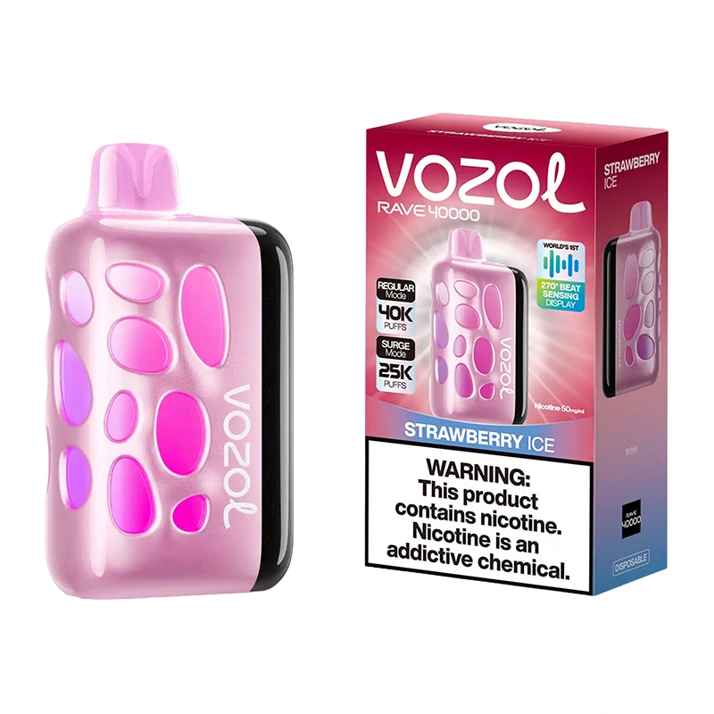 Vozol Rave 40K Puffs Disposable Vape Wholesale EU Warehouse Strawberry ice