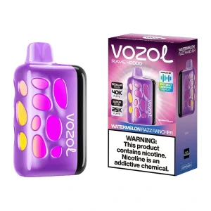 Vozol Rave 40K Puffs Disposable Vape Wholesale EU Warehouse Watermelon Razz Rancher