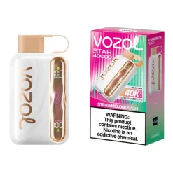 Vozol Star 40K Puffs Disposable Vape Wholesale EU Warehouse Strawmelon Peach