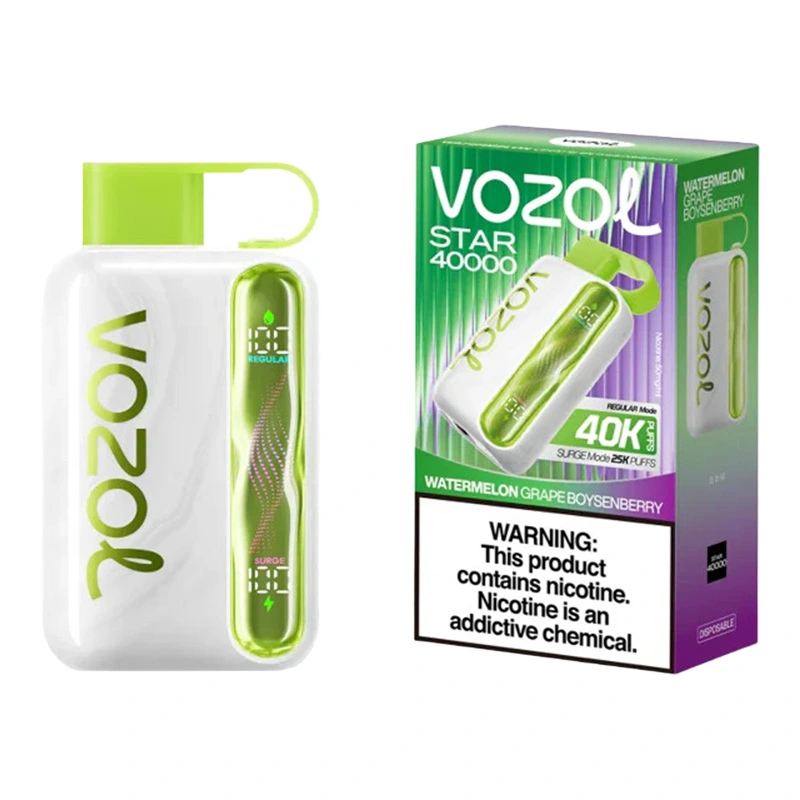 Vozol Star 40K Puffs Disposable Vape Wholesale EU Warehouse Watermelon Grape Boys Energy