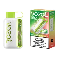 Vozol Star 40K Puffs Disposable Vape Wholesale EU Warehouse Watermelon Sour Peach