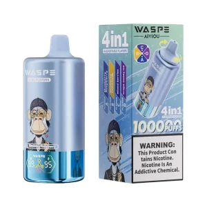 Waspe 4in1 100K Puffs 4 flavors Disposable Vape Wholesale Blueberry Raspberry & Blueberry Lemonade & Mixed Berries & Grape Honey Ice