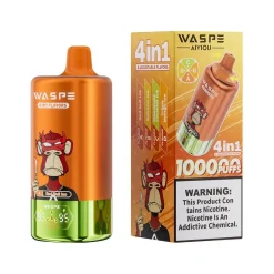 Waspe 4in1 100K Puffs 4 flavors Disposable Vape Wholesale Red Bull Ice & Banana Ice & Pineapple Coconut Ice & Triple Mango Ice
