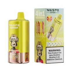 Waspe 4in1 100K Puffs 4 flavors Disposable Vape Wholesale Strawberry Banana & Strawberry Red bull & Strawberry Mango & Pink Lemonade