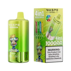 Waspe 4in1 100K Puffs 4 flavors Disposable Vape Wholesale Watermelon Ice & Strawberry Kiwi & Raspberry Watermelon & Lemon Lime