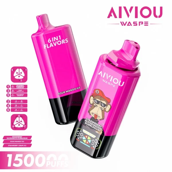 Waspe 6in1 150K Puffs 6 Flavors Disposable Vape Wholesale 2