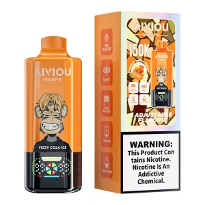 Waspe 6in1 150K Puffs 6 Flavors Disposable Vape Wholesale Fizzy Cola Ice & Energy Drink & Cherry Ice