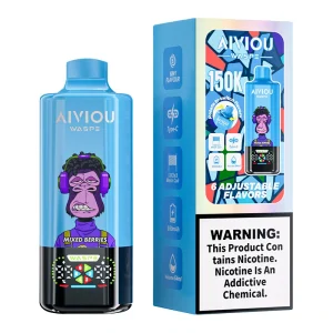 Waspe 6in1 150K Puffs 6 Flavors Disposable Vape Wholesale Mixed Berries & Black Dragon Ice & Strawberry Cherry Cola