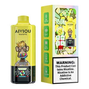 Waspe Aiviou 150K Puffs 6 in 1 Disposable Vape Wholesale Strawberry Banana & Kiwi Watermelon & Coconut Strawberry