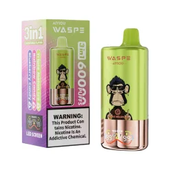 Waspe Aiviou 3in1 60000 Puffs Disposable Vape Wholesale Triple Melon Ice Rainbow Candy Blueberry Candy 1