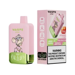 Waspe Aiviou 40000 Puffs Double Flavor Disposable Vape Fizzy Cherry Ice & Blueberry Cotton Candy