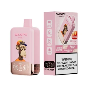 Waspe Aiviou 40000 Puffs Double Flavor Disposable Vape Gummy Bear & Strawberry Cola