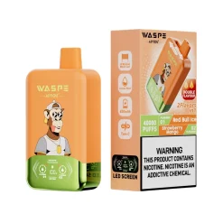 Waspe Aiviou 40000 Puffs Double Flavor Disposable Vape Red Bull Ice & Strawberry Mango