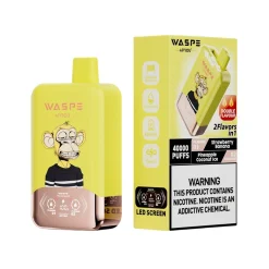 Waspe Aiviou 40000 Puffs Double Flavor Disposable Vape Strawberry Banana & Pineapple Coconut Ice