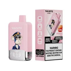 Waspe Aiviou 40000 Puffs Double Flavor Disposable Vape Strawberry Watermelon & Blueberry Raspberry