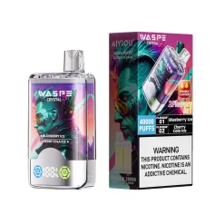 Waspe Crystal 40000 Puffs Double Flavor Disposable Vape Blueberry Ice & Cherry Cola Ice