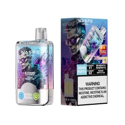 Waspe Crystal 40000 Puffs Double Flavor Disposable Vape Blueberry Raspberry & Peach Berry Ice