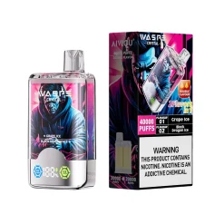 Waspe Crystal 40000 Puffs Double Flavor Disposable Vape Grape Ice & Black Dragon Ice