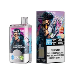Waspe Crystal 40000 Puffs Double Flavor Disposable Vape Mixed Berries & Raspberry Lemonade