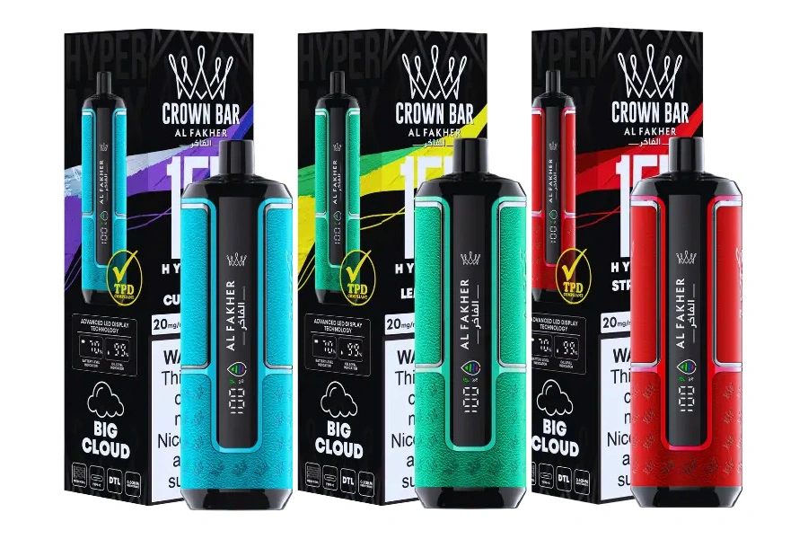 AL Fakher Hypermax 15K Crown Bar 15000 Puffs Disposable Vape 1 AL Fakher Hypermax 15K Crown Bar 15000 Puffs Disposable Vape 1