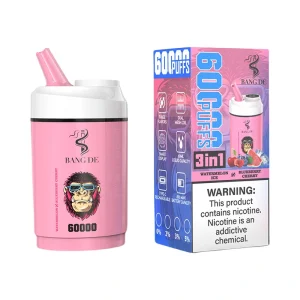 Bang DE 60000 Puffs 3 in 1 Triple Flavors Disposable Vape Watermelon & Blueberry cherry