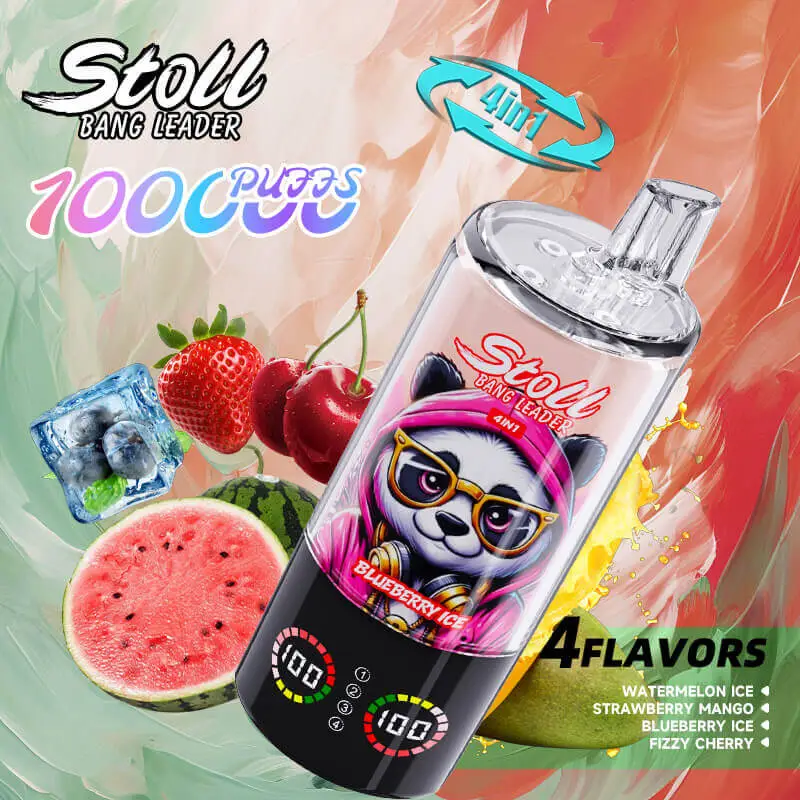 Bang Leader Stoll 100K 4 in 1 Disposable Vape Featuring 100K Puffs and Advanced Quads 1 0 Ohm Mesh Coils