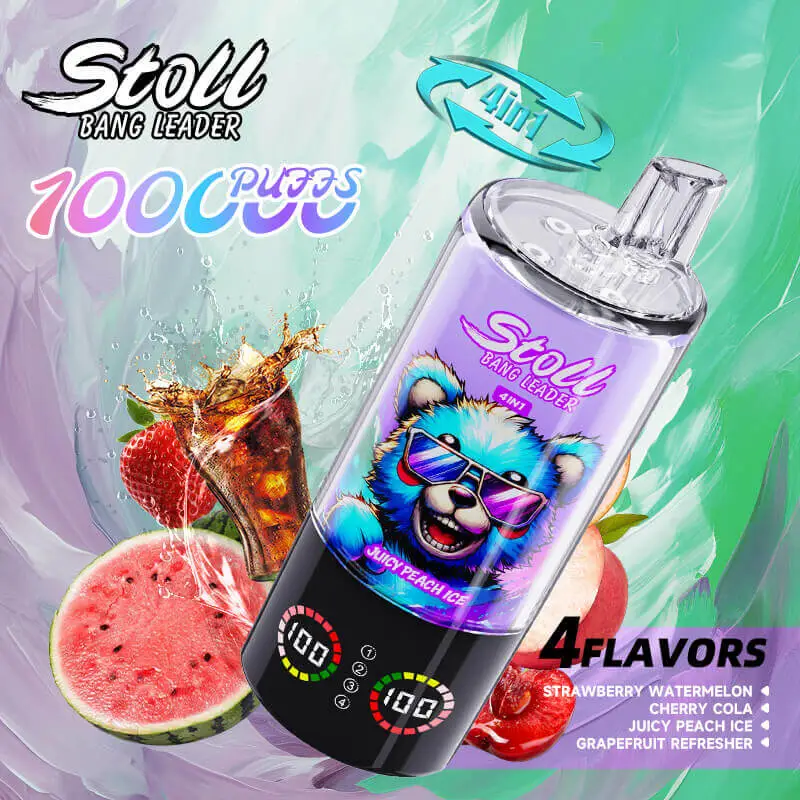 Bang Leader Stoll 100K Disposable Vape Wholesale 100000 Puffs and Quads Mesh Coils in One 4 in 1 Vape