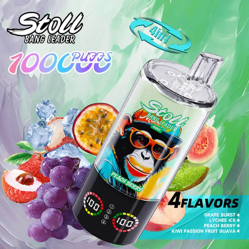 Bang Leader Stoll 100K Disposable Vape Wholesale Ultimate 100000 Puffs Device with 4 Flavors and Rechargeable Battery
