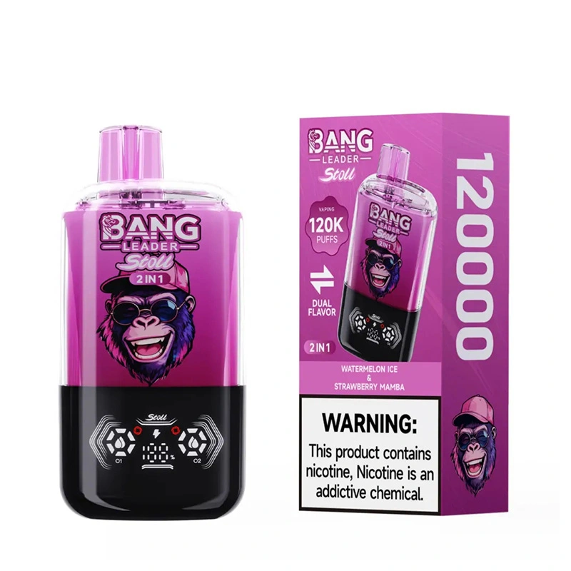 Bang Leader Stoll 120K 2 in 1 Disposable Vape 120K Puffs Engineered with a 1 0 Ohm Coil and Rechargeable Function