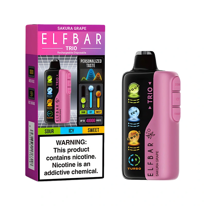 Elf Bar Trio 40000 4 Level Icy Sour & Sweet Control Disposable Vape Wholesale 5