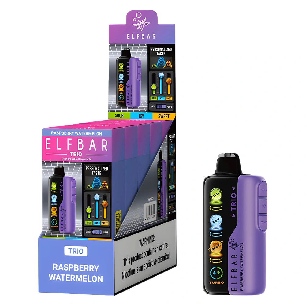 Elf Bar Trio 40000 Disposable Vape Wholesale 4 Level Icy Sour & Sweet Control 4 Mesh Coil 1800mAh Battery Elf Bar Trio 40000 Disposable Vape Wholesale 4 Level Icy Sour & Sweet Control 4 Mesh Coil 1800mAh Battery