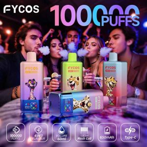 FYCOS 100K 4 IN 1 1000000 Puffs Quads Flavor Disposable Vape Wholesale 1