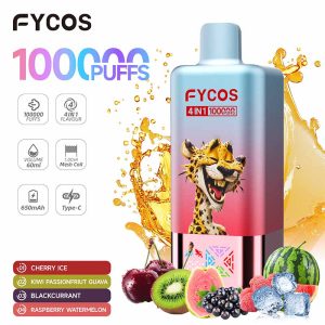 FYCOS 100K 4 IN 1 1000000 Puffs Quads Flavor Disposable Vape Wholesale 6