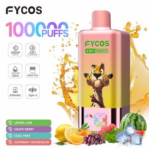 FYCOS 100K 4 IN 1 1000000 Puffs Quads Flavor Disposable Vape Wholesale 8