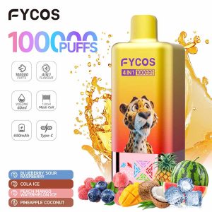 FYCOS 100K 4 IN 1 1000000 Puffs Quads Flavor Disposable Vape Wholesale 9