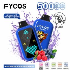 FYCOS Player 50000 Puffs Hourglass Game Disposable Vape Wholesale Blueberry Sour Raspberry