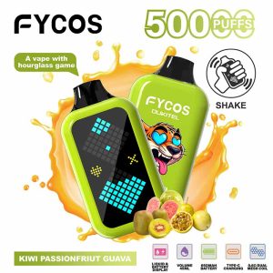 FYCOS Player 50000 Puffs Hourglass Game Disposable Vape Wholesale Kiwi Passionfriut Guava