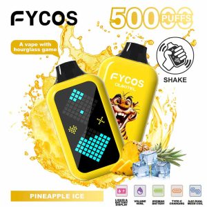 FYCOS Player 50000 Puffs Hourglass Game Disposable Vape Wholesale Pineapple Ice