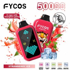 FYCOS Player 50000 Puffs Hourglass Game Disposable Vape Wholesale Strawberry Ice