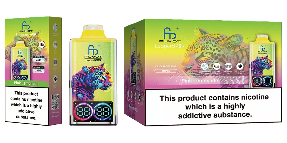 Fumot Leopard 40K Disposable Vape Wholesale 40000 Puffs Four Nicotine Fumot Vape