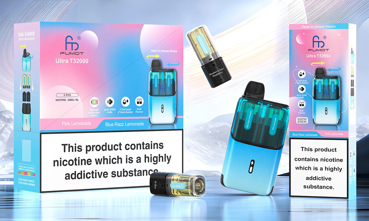 Fumot Ultra T32000 Disposable Vape 32K Puffs Dual 2 + 10 Pod Kit Wholesale Fumot Ultra T32000 Disposable Vape 32K Puffs Dual 2 + 10 Pod Kit Wholesale