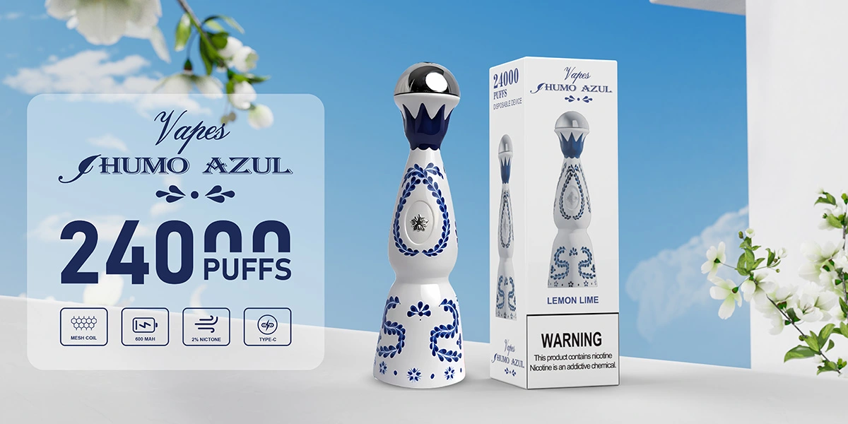 Humo Azul 24000 Puffs Disposable Vape Wholesale Mesh Coil Technology 600mAh Type C Charging 30ml E liquid 12 Flavor Options